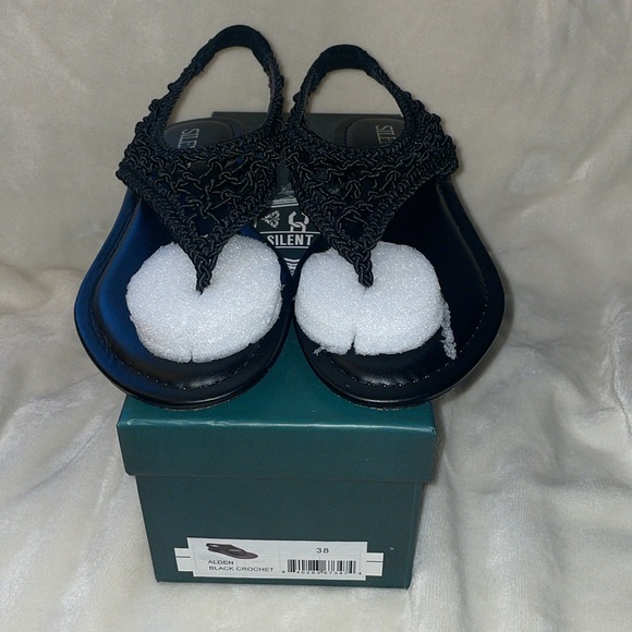 Anthropologie SILENT D ALDEN Sandal in Black - Picture 6 of 12